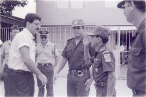 Governador Romero Jucá com a Polícia Militar de Roraima