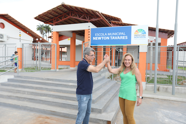 Romero Jucá e Teresa Surita trabalham pela educação em Roraima
