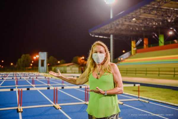 Dia do Atleta Olímpico: Teresa Surita na entrega da pista de atletismo da Vila Olímpica de Boa Vista